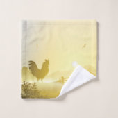 Badkamer handdoek set Zonnige Ochtend Boerderij La (Wasdoekje)