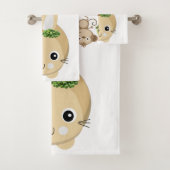 Badkamer handdoek sets Aap Konijn Fruit (Insitu)