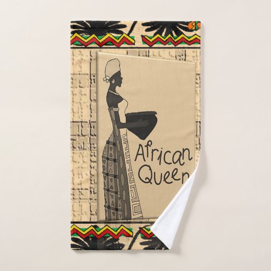 Badkamer handdoek sets Afrikaanse Koningin (Handdoek)