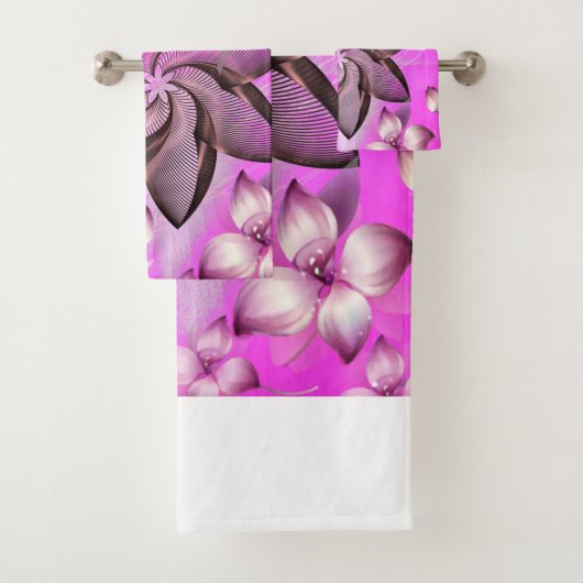 Badkamer Handdoek Sets Bloem (Insitu)