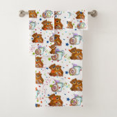 Badkamer Handdoek Sets Bloemen Teddy Beer (Insitu)