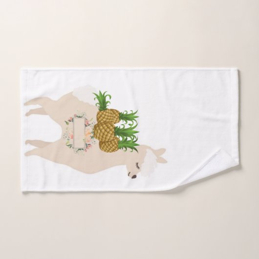 Badkamer handdoek sets bloemenfruit lama (Handdoek)