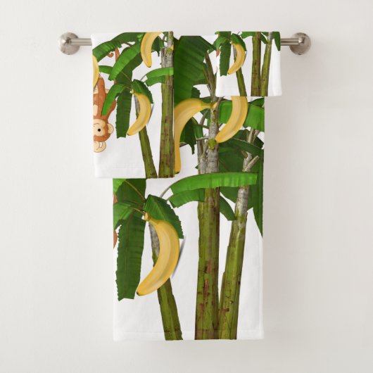 Badkamer handdoek sets bruine apen (Insitu)