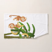 Badkamer handdoek sets bruine apen (Handdoek)