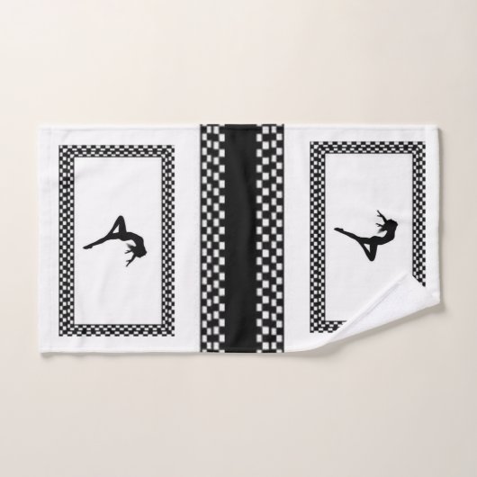 Badkamer handdoek sets danser (Handdoek)