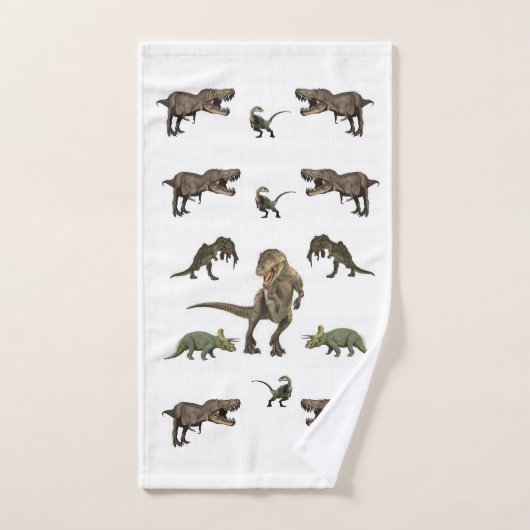 Badkamer handdoek sets dinosaurus (Handdoek)