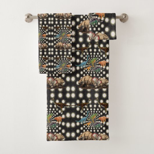 Badkamer handdoek sets dinosaurus (Insitu)