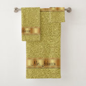 Badkamer handdoek sets goud (Insitu)