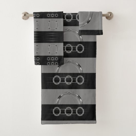 Badkamer handdoek sets grijs (Insitu)