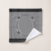 Badkamer handdoek sets grijs (Wasdoekje)