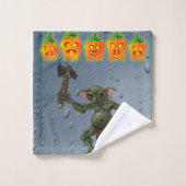 Badkamer Handdoek Sets Halloween, Kobold (Wasdoekje)