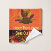 Badkamer handdoek sets Happy Thanksgiving (Wasdoekje)