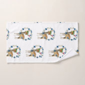 Badkamer handdoek sets herten fruit bloemen (Handdoek)