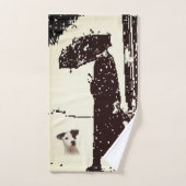 Badkamer handdoek sets hond (Handdoek)