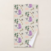 Badkamer handdoek sets kat vis cactus (Handdoek)