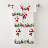 Badkamer handdoek sets Kerstmis Kerstman (Insitu)