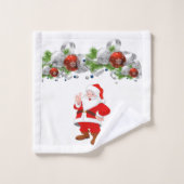 Badkamer handdoek sets Kerstmis Kerstman (Wasdoekje)