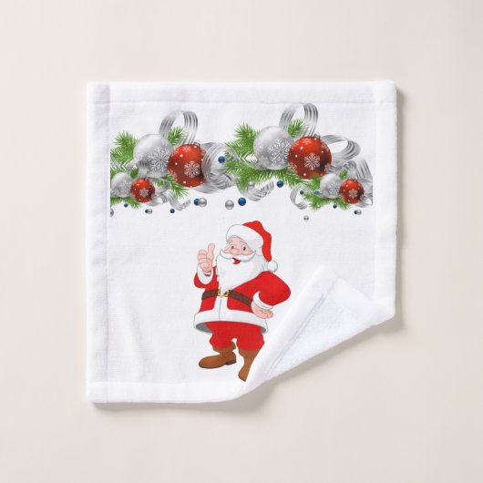 Badkamer handdoek sets Kerstmis Kerstman (Wasdoekje)