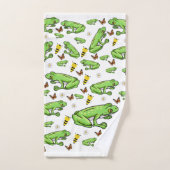 Badkamer handdoek sets kikkers vlinder (Handdoek)