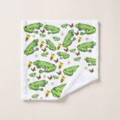 Badkamer handdoek sets kikkers vlinder (Wasdoekje)
