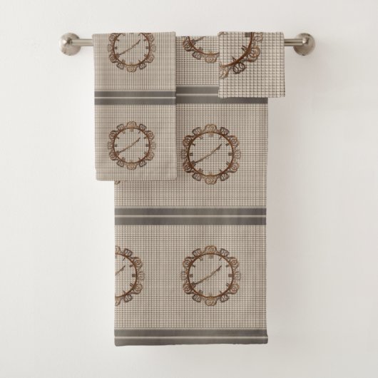 Badkamer handdoek sets klok (Insitu)