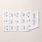 Badkamer handdoek sets Martini glazen (Handdoek)