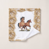 Badkamer handdoek sets Paard (Wasdoekje)