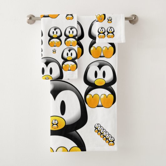 Badkamer handdoek sets Pinguïn (Insitu)