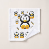 Badkamer handdoek sets Pinguïn (Wasdoekje)