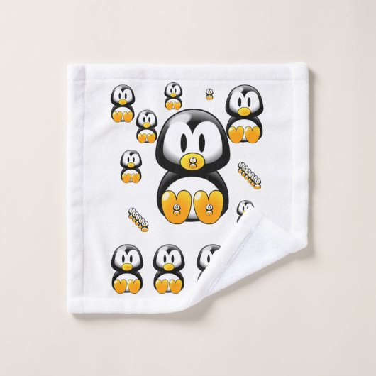 Badkamer handdoek sets Pinguïn (Wasdoekje)