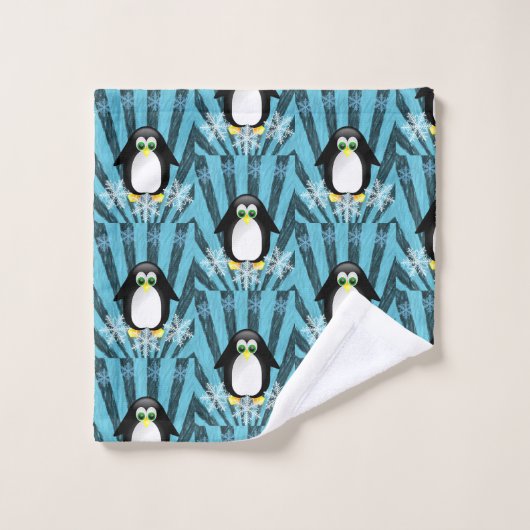 Badkamer handdoek sets Pinguïn (Wasdoekje)