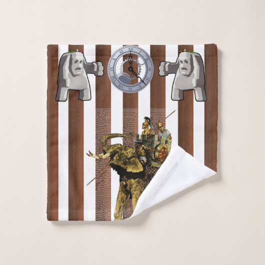 Badkamer handdoek sets Romeins (Wasdoekje)