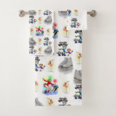 Badkamer handdoek sets schaatsen (Insitu)