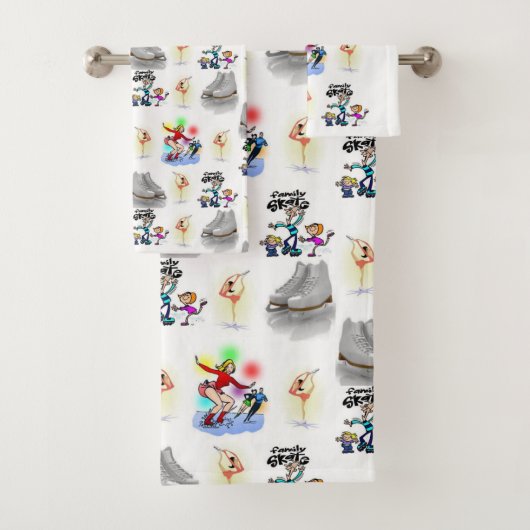 Badkamer handdoek sets schaatsen (Insitu)