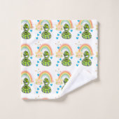 Badkamer handdoek sets slang regenboog bloemen (Wasdoekje)