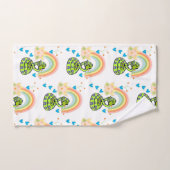 Badkamer handdoek sets slang regenboog bloemen (Handdoek)