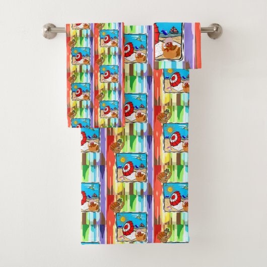 Badkamer handdoek sets Thanksgiving strand Turkije (Insitu)