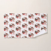 Badkamer Handdoek Sets Valentijns Aap Rode Hart (Handdoek)