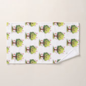 Badkamer Handdoek Sets Valentijnsdag Boom Rode Har (Handdoek)