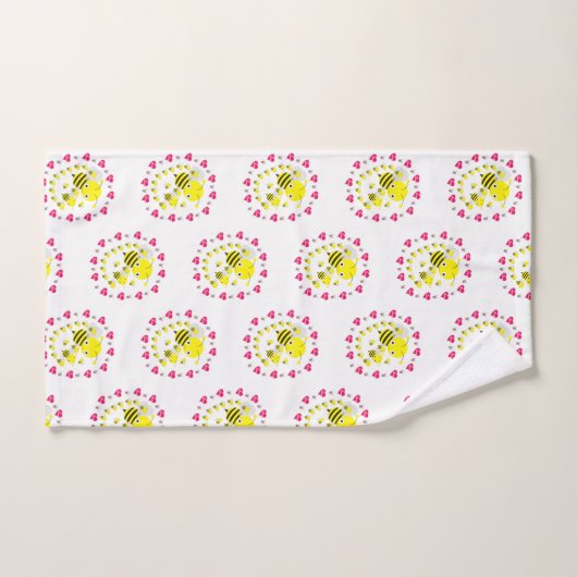 Badkamer handdoek sets Valentijnsdag Bumblebee (Handdoek)