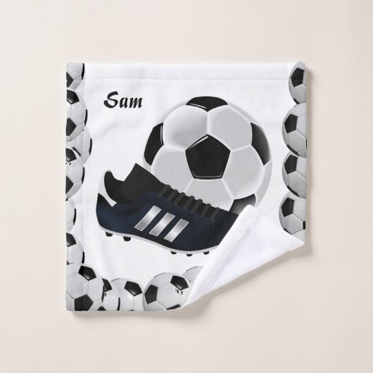Badkamer handdoek sets Voetballen (Wasdoekje)