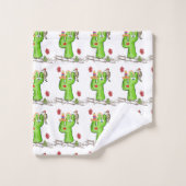 Badkamer handdoek sets vogel cactus (Wasdoekje)