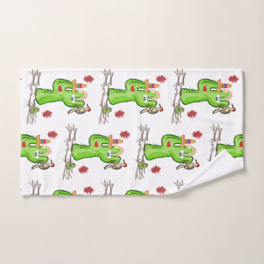 Badkamer handdoek sets vogel cactus (Handdoek)