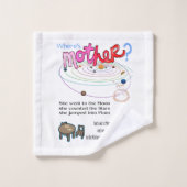 Badkamer handdoek sets Waar is mam? (Wasdoekje)