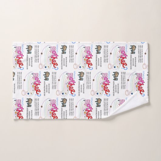 Badkamer handdoek sets Waar is mam? (Handdoek)