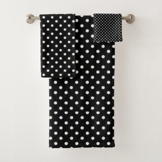 Badkamer handdoek sets zwart (Insitu)