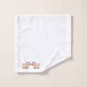 Badkamer handdoek varken (Wasdoekje)