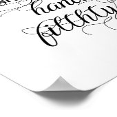 Badkamer Humor Kunst Poster (Hoek)