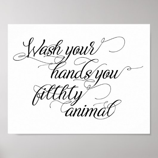 Badkamer Humor Kunst Poster (Voorkant)