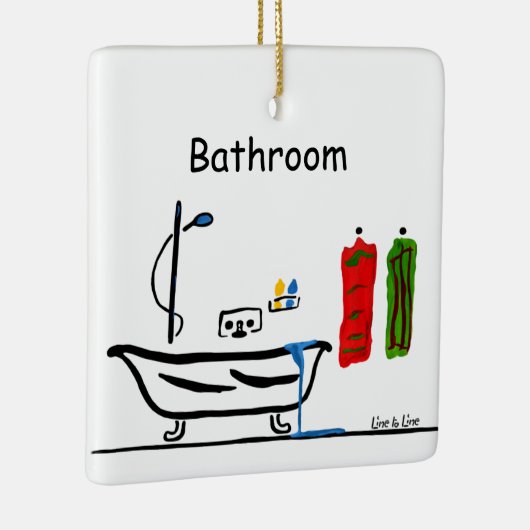 Badkamer Keramisch Ornament (Rechts)